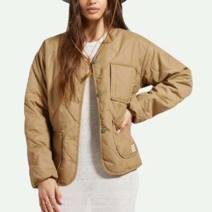 Delilah Quilted Jacket - Khaki