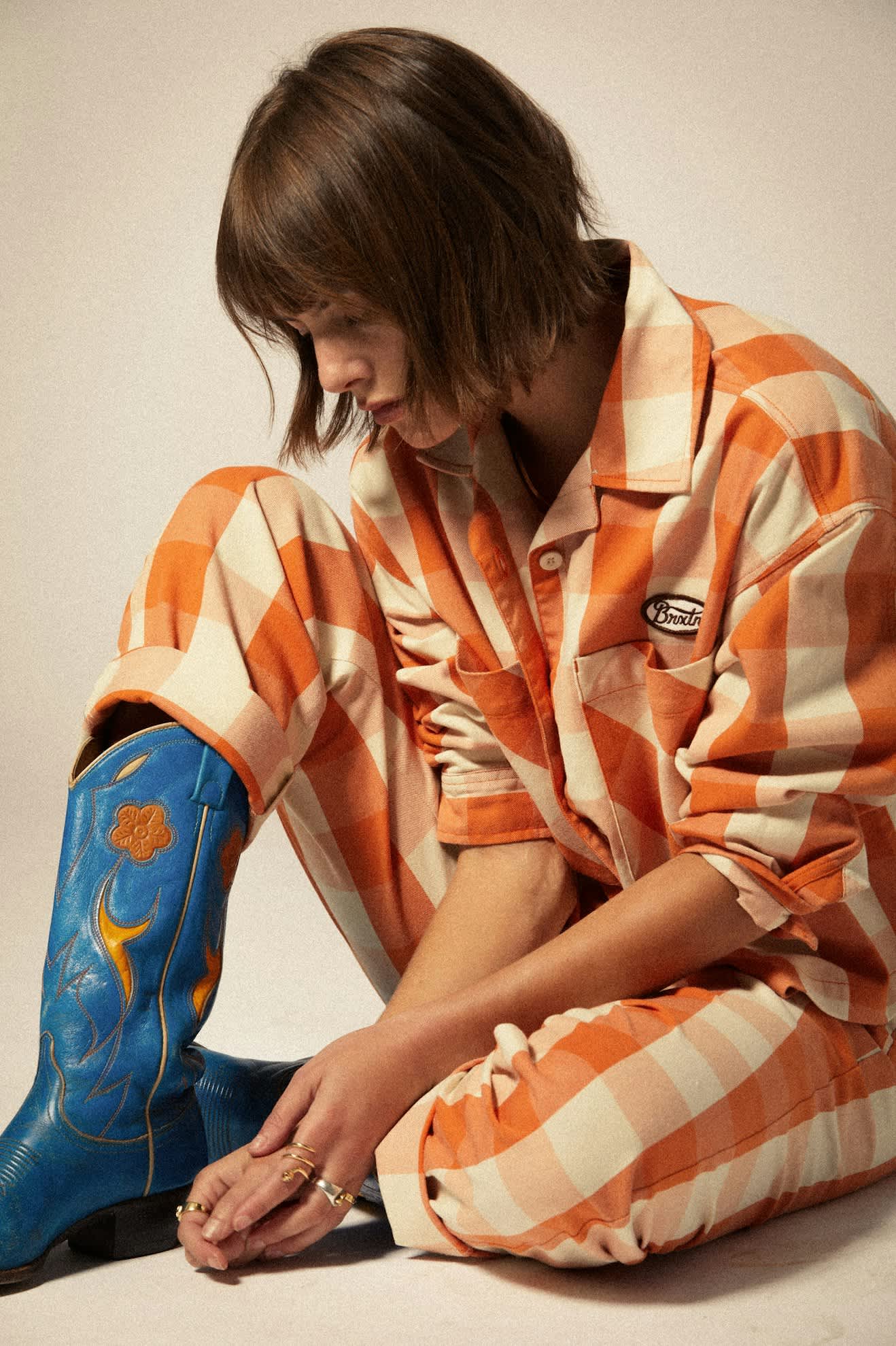 Bedford Pant - Tangerine Gingham - Image 5