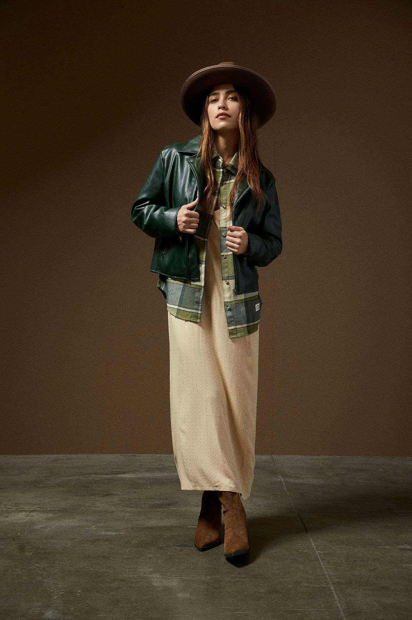 The Moto Vegan Leather Jacket - Pine Needle - Image 5