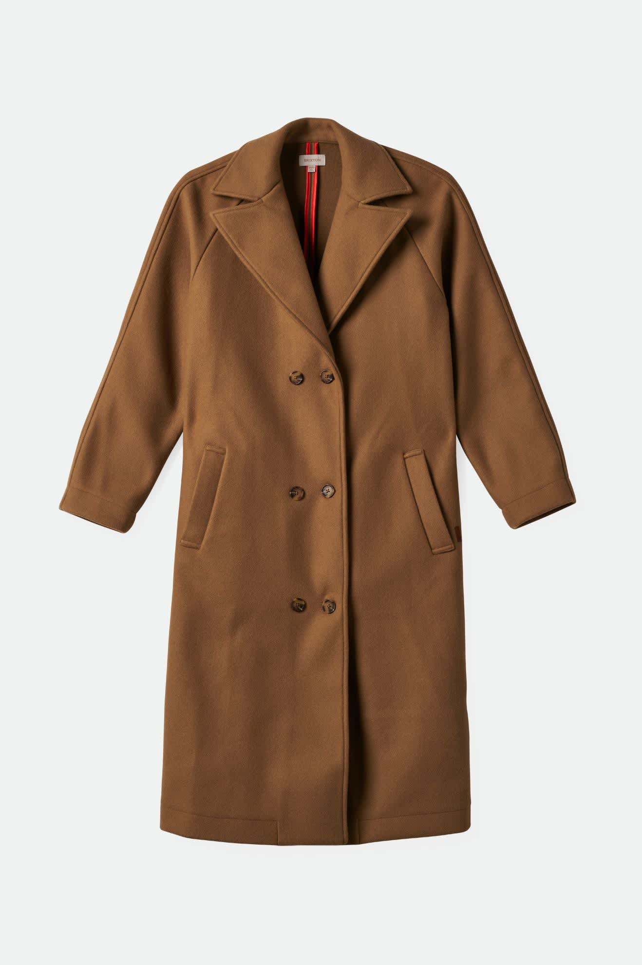 Lennox Stretch Felted Coat - Khaki - Image 2