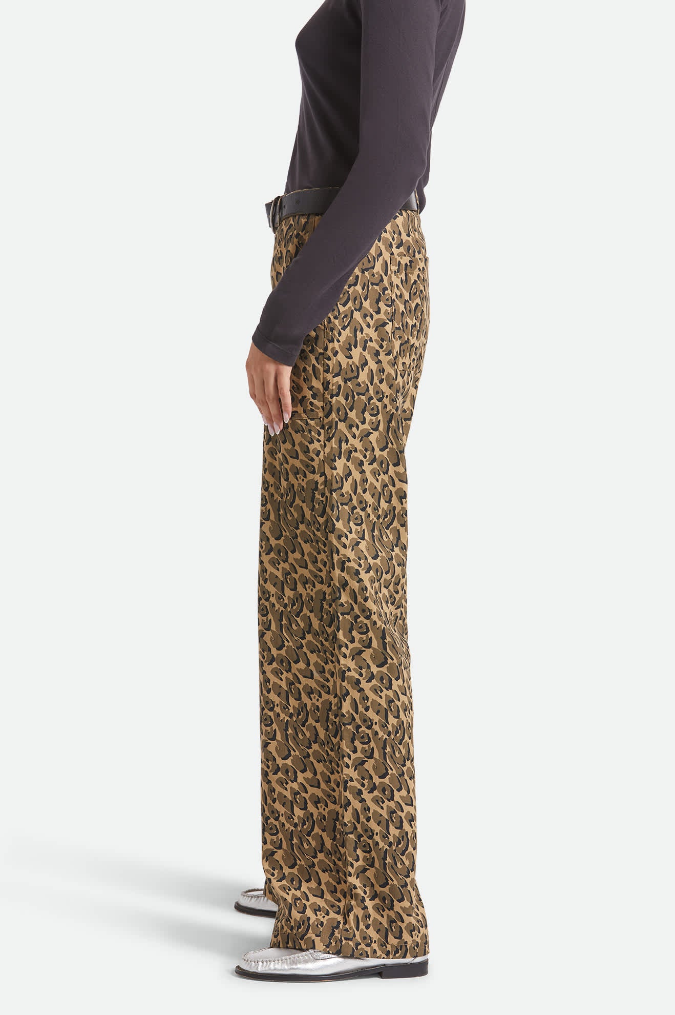 Jane Utility Wide Leg Pant - Brown Cheetah - Image 4